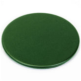 Dark Green Leather Coaster, Round